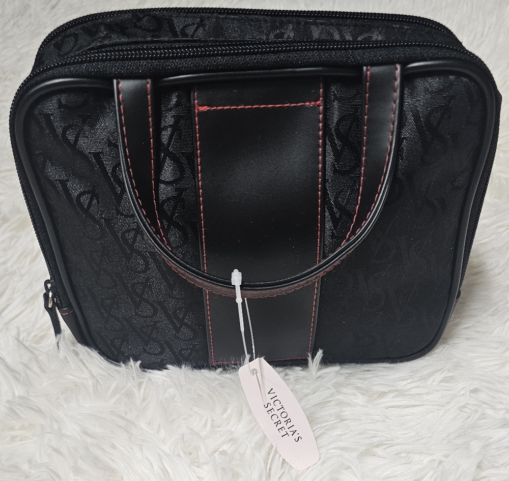 Victoria's Secret ❤️ Limited Edition Black Monogramed Speedy Satchel Vintage